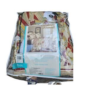 Waverly King Above the Trees Prussian King Quilt Set + 2 Charleston Chirp Shams